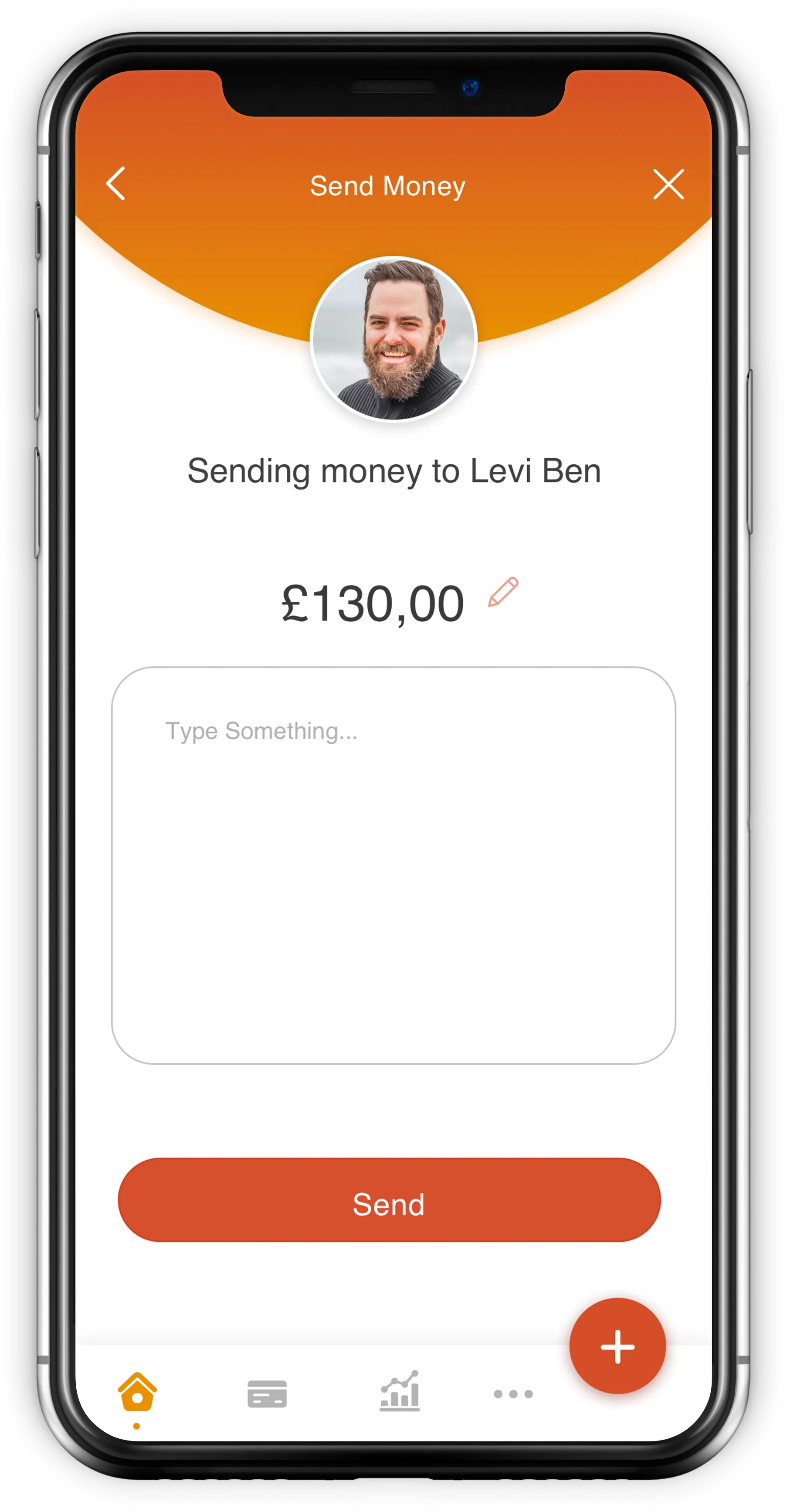 Phone transaction mockup